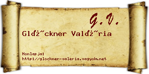Glöckner Valéria névjegykártya
