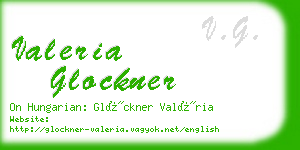 valeria glockner business card