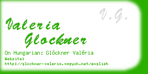 valeria glockner business card